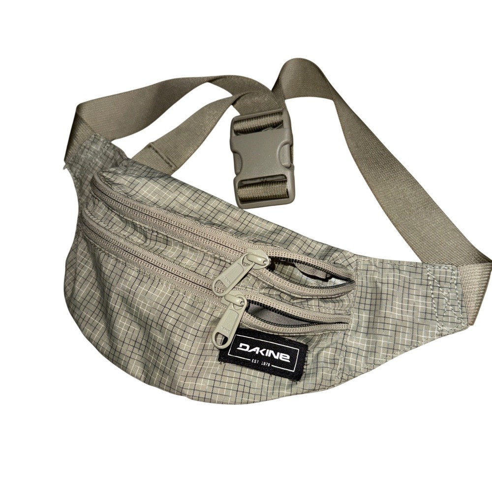 Dakine Classic Hip Pack OS olive green Grid Ripstop Zippered Waist Bag Fanny